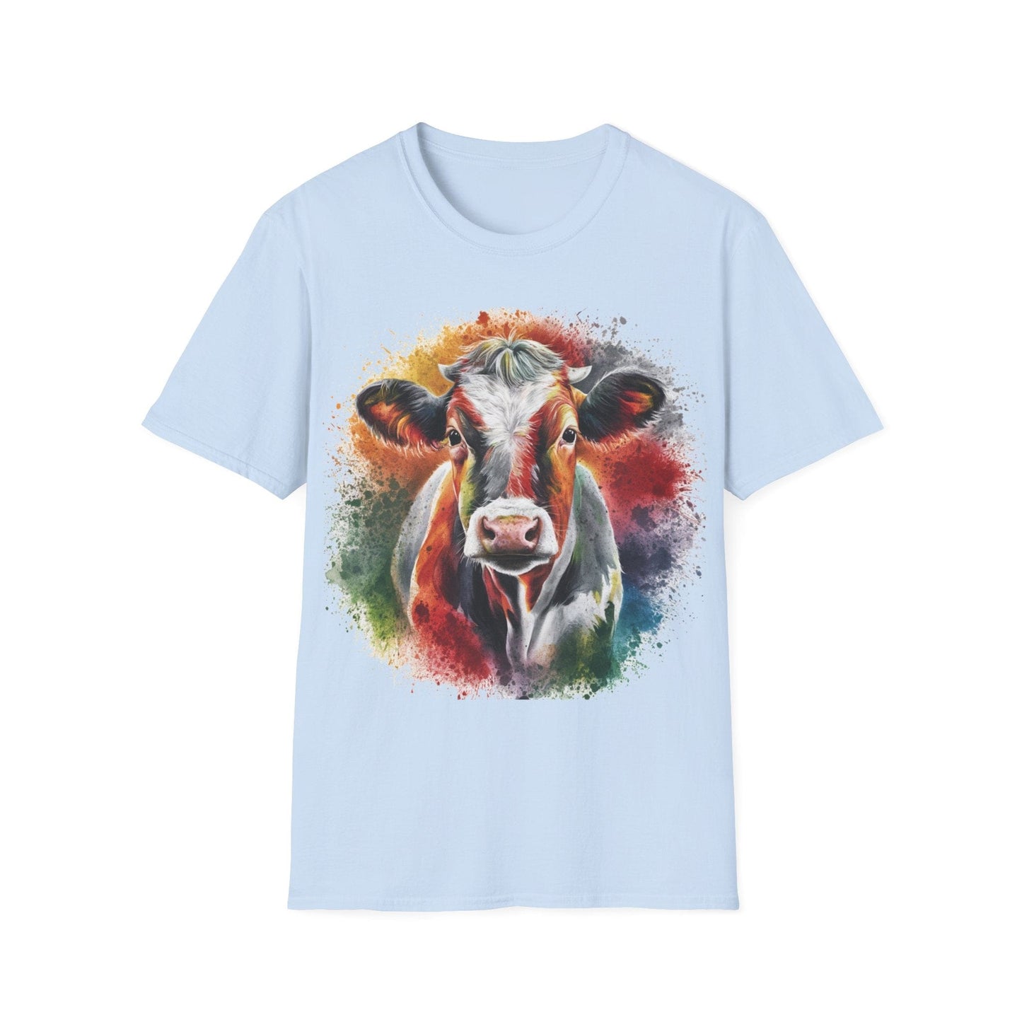 Color Swirl Cow T-Shirt