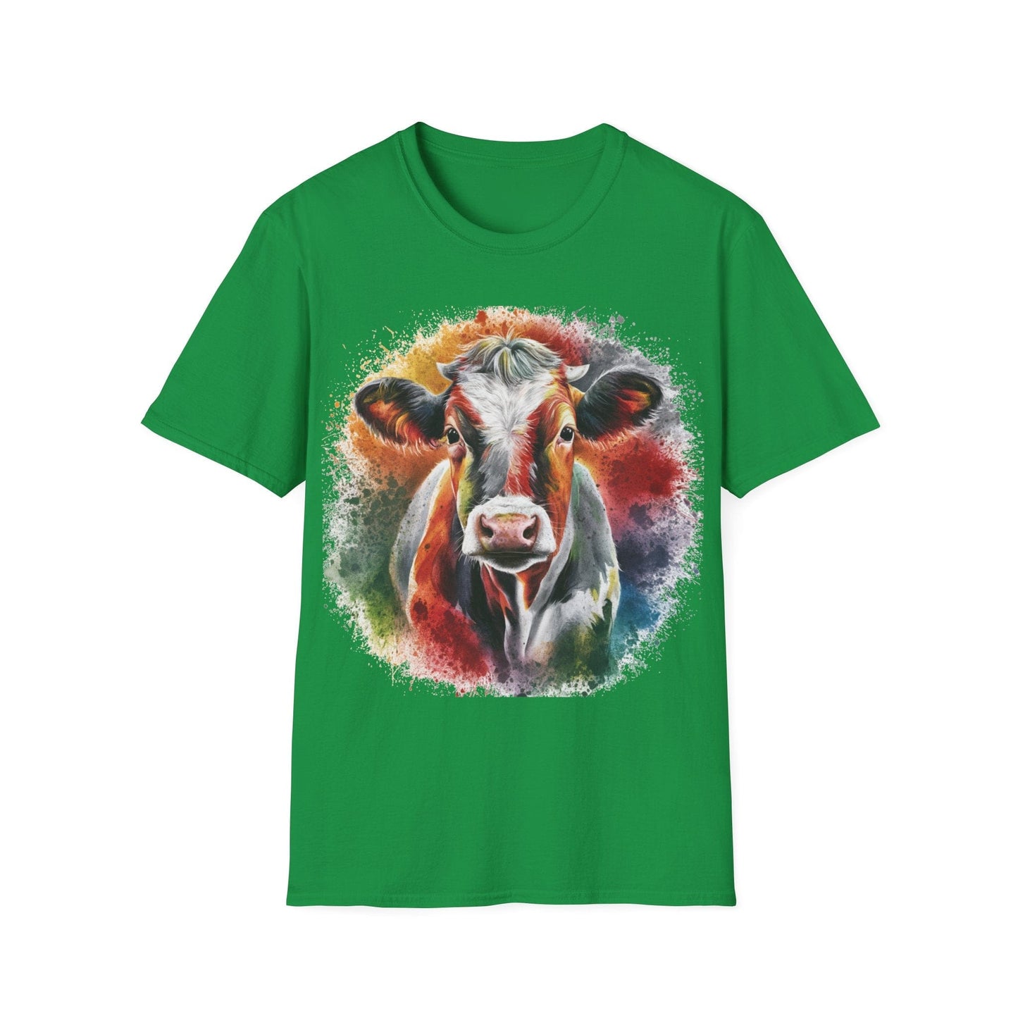 Color Swirl Cow T-Shirt