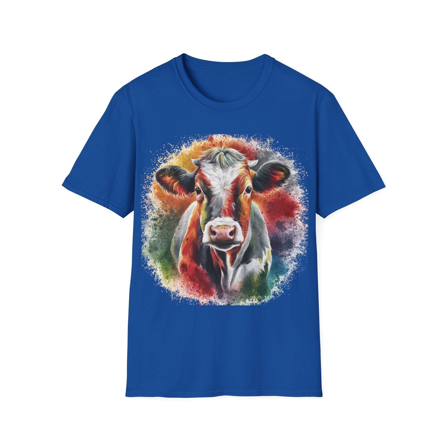 Color Swirl Cow T-Shirt